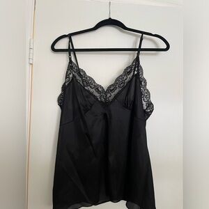 Black Silk tank top